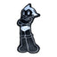 Astro Boy Crossing Arm Black Pillow