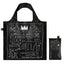 Jean Michel Basquiat Crown Black Metallic Bag