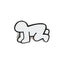 Keith Haring RADIANT BABY White Pin