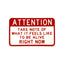 Scott Froschauer Attention: Alive Sticker