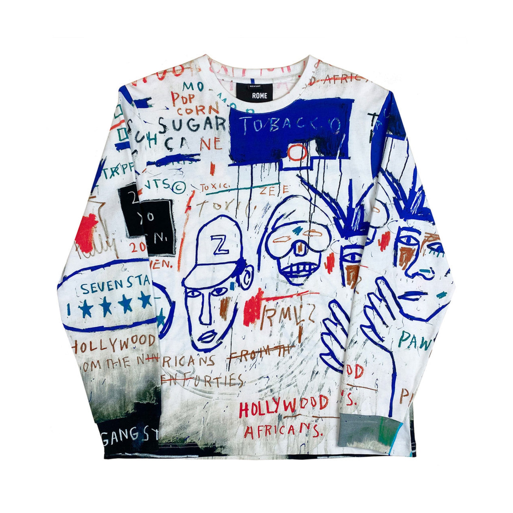 Basquiat HOLLYWOOD AFRICANS All-Over Long-Sleeve Shirt - Wynwood Walls Shop