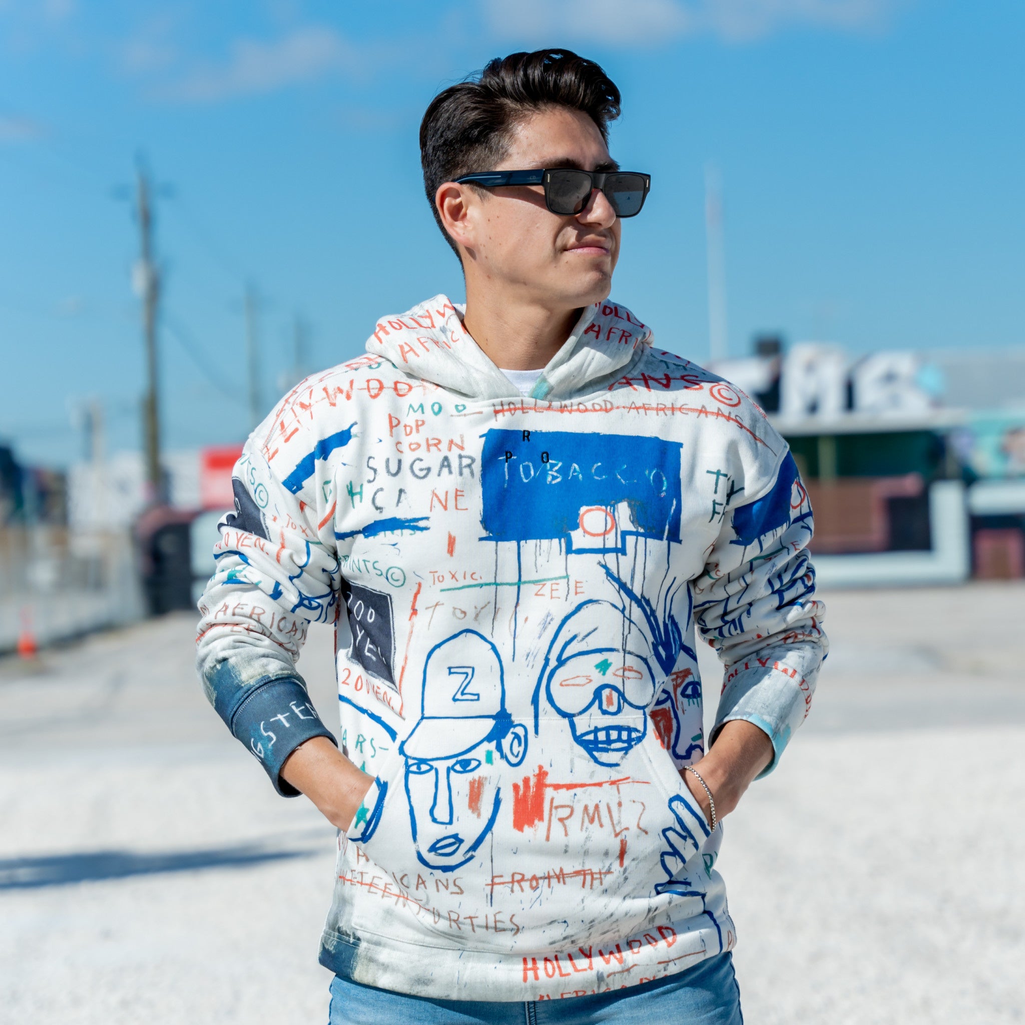 Buy the Basquiat HOLLYWOOD AFRICANS All-Over Hoodie Today – The
