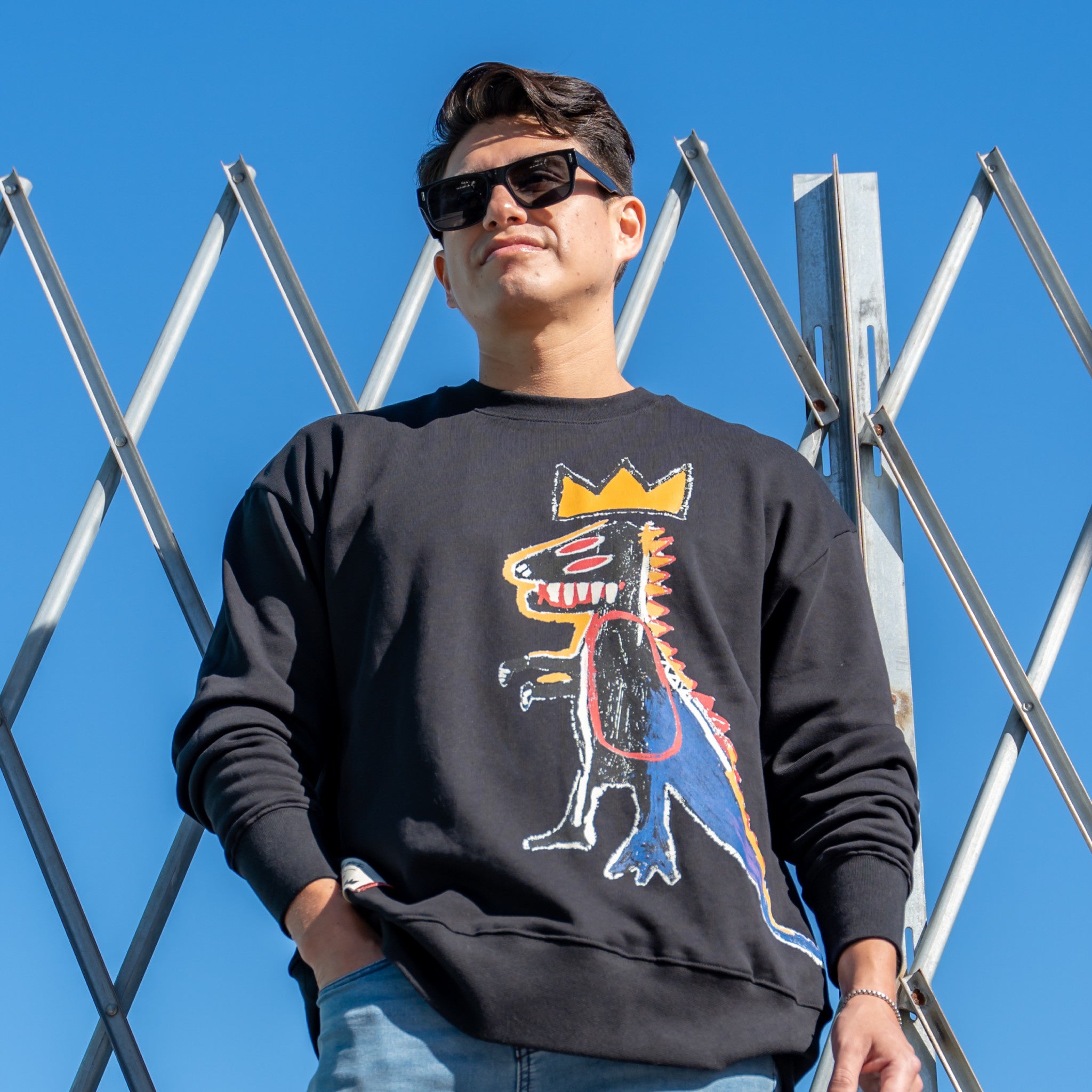 Basquiat PEZ DISPENSER Crewneck Sweatshirt - Wynwood Walls Shop