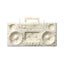 Boom Box White & Gold Candle - Wynwood Walls Shop