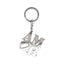 Robert Indiana AMOR Silver Keychain
