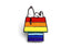 Peanuts SNOOPY RAINBOW HOUSE Pin