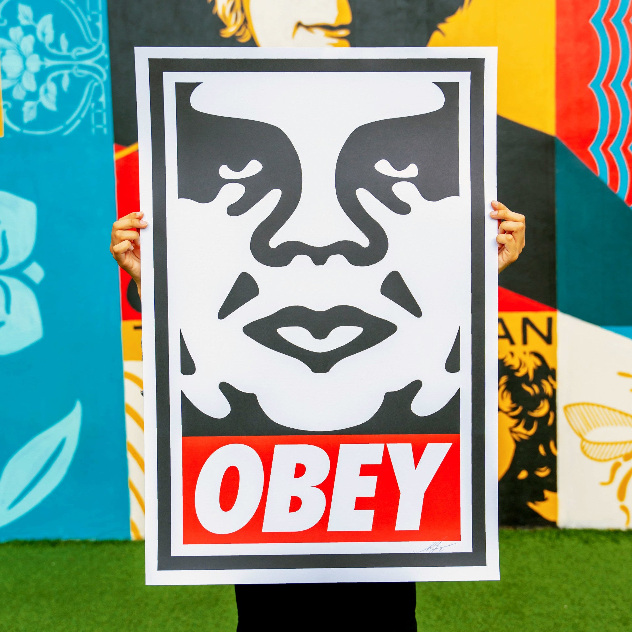 Obey Icon Signed Offset Lithograph - Wynwood Walls Shop