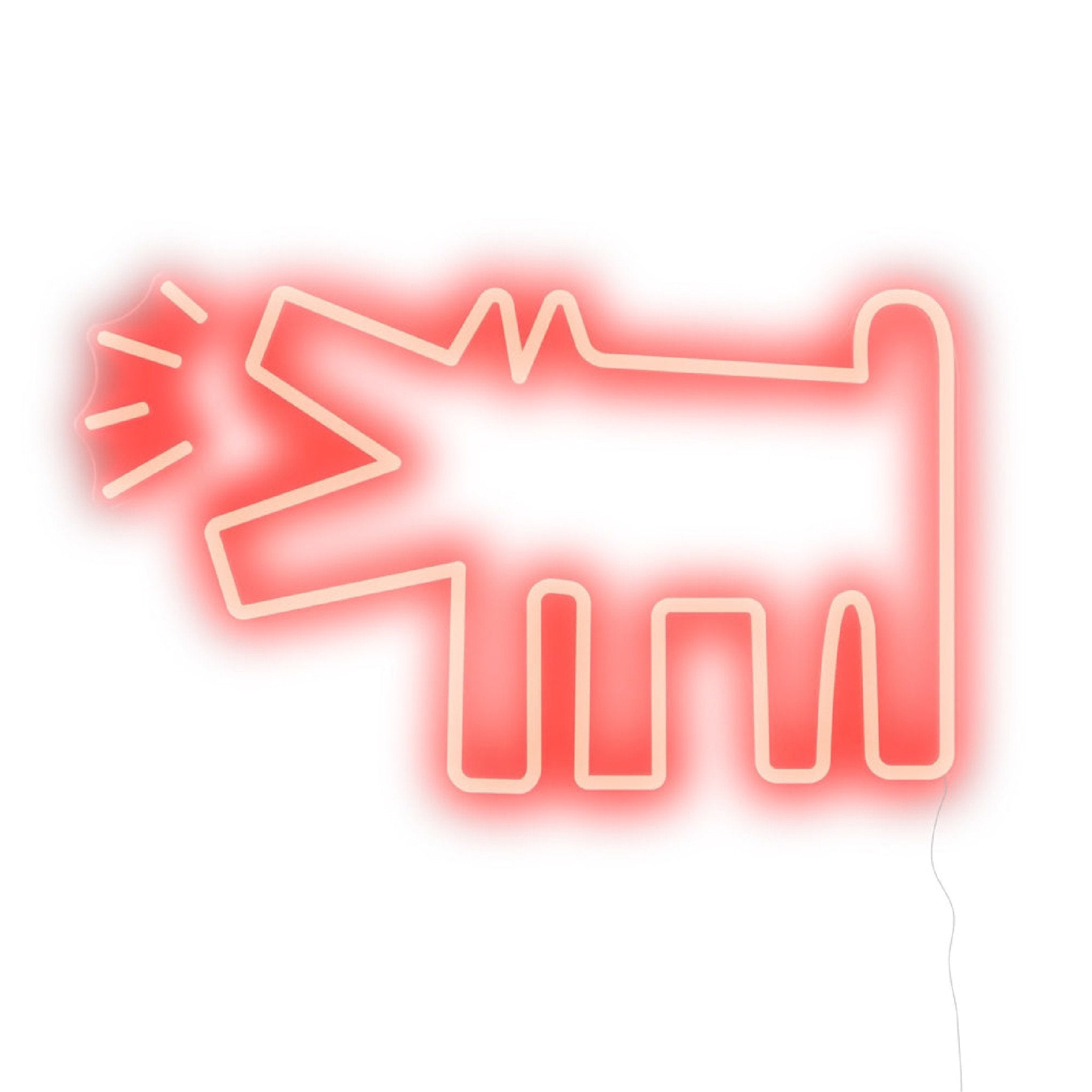 Barking Dog by Keith Haring - LED Neon Sign