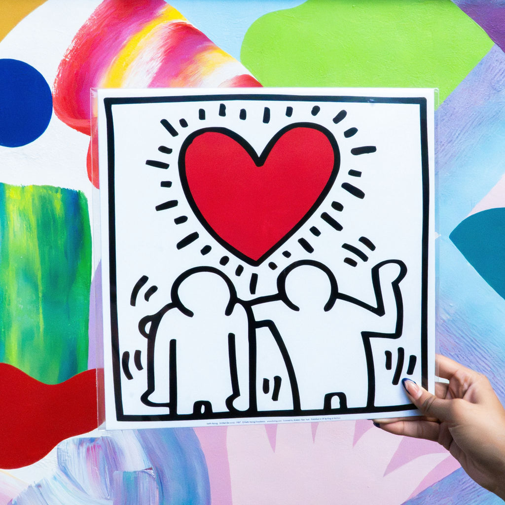 Keith Haring Untitled (Be Mine) 1987 40cm x 40cm Art Print