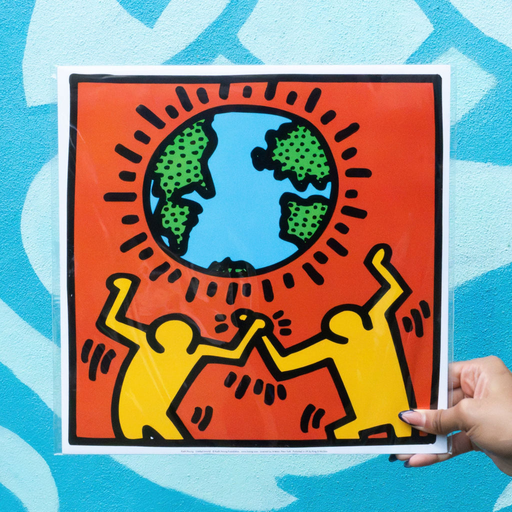 Keith Haring Untitled (World) 40cm x 40cm Art Print