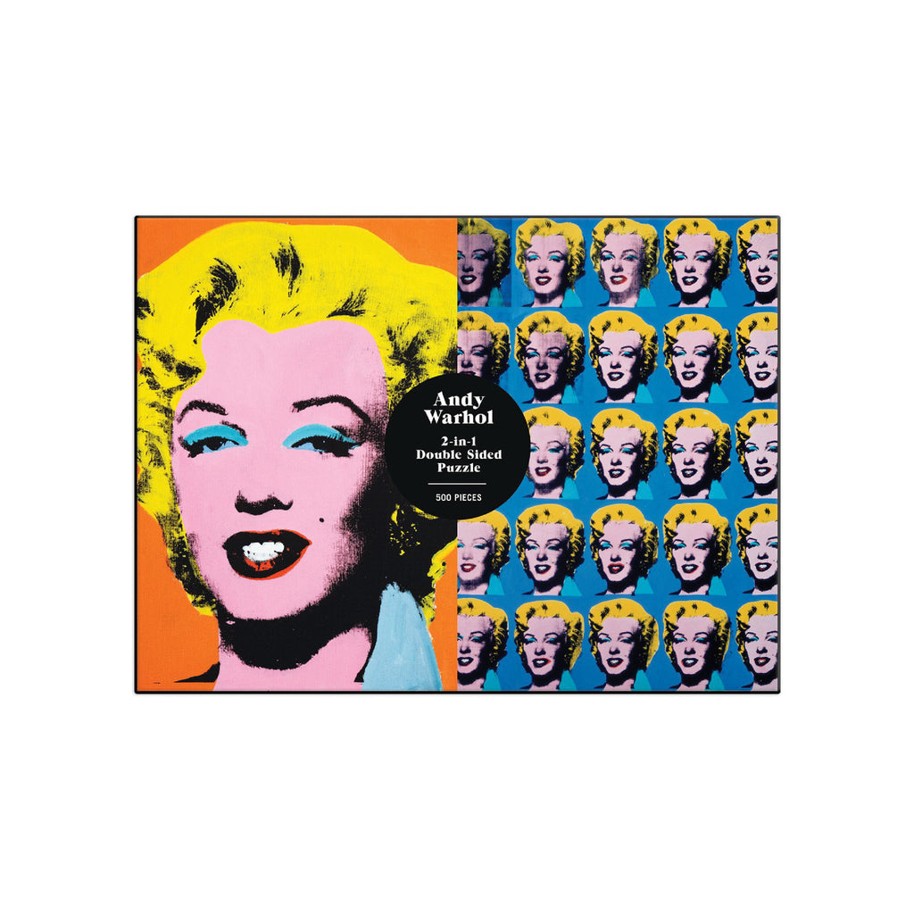 Andy Warhol MARILYN Double-Sided 500 Piece Puzzle - Wynwood Walls Shop