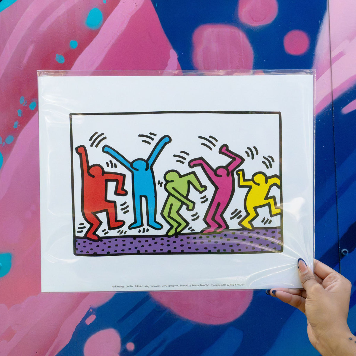 Keith Haring Untitled (Dance) 30cm x 40cm Art Print