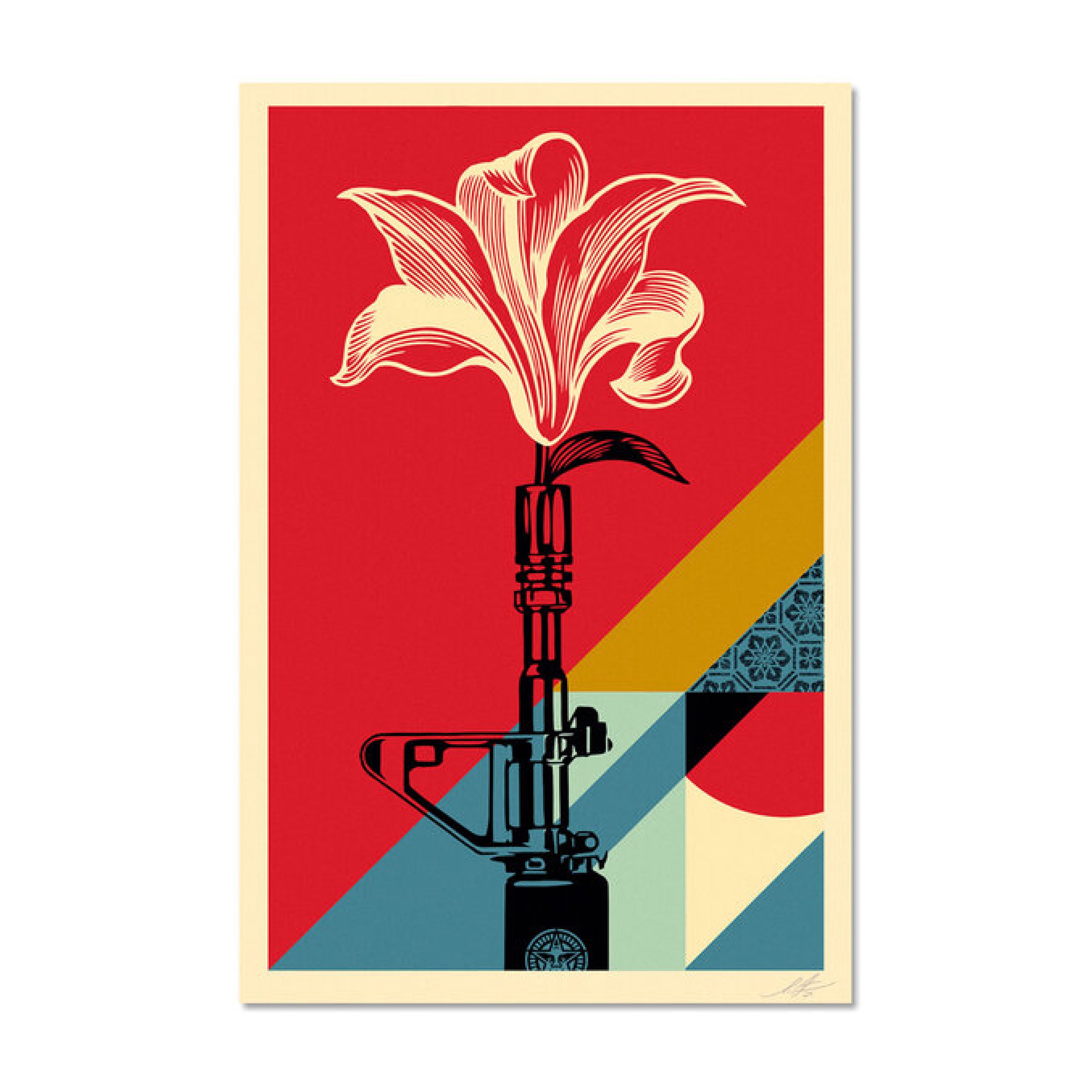 Shepard Fairey Signed AR-15 Lily Lithograph - Exclusive Art – The ...