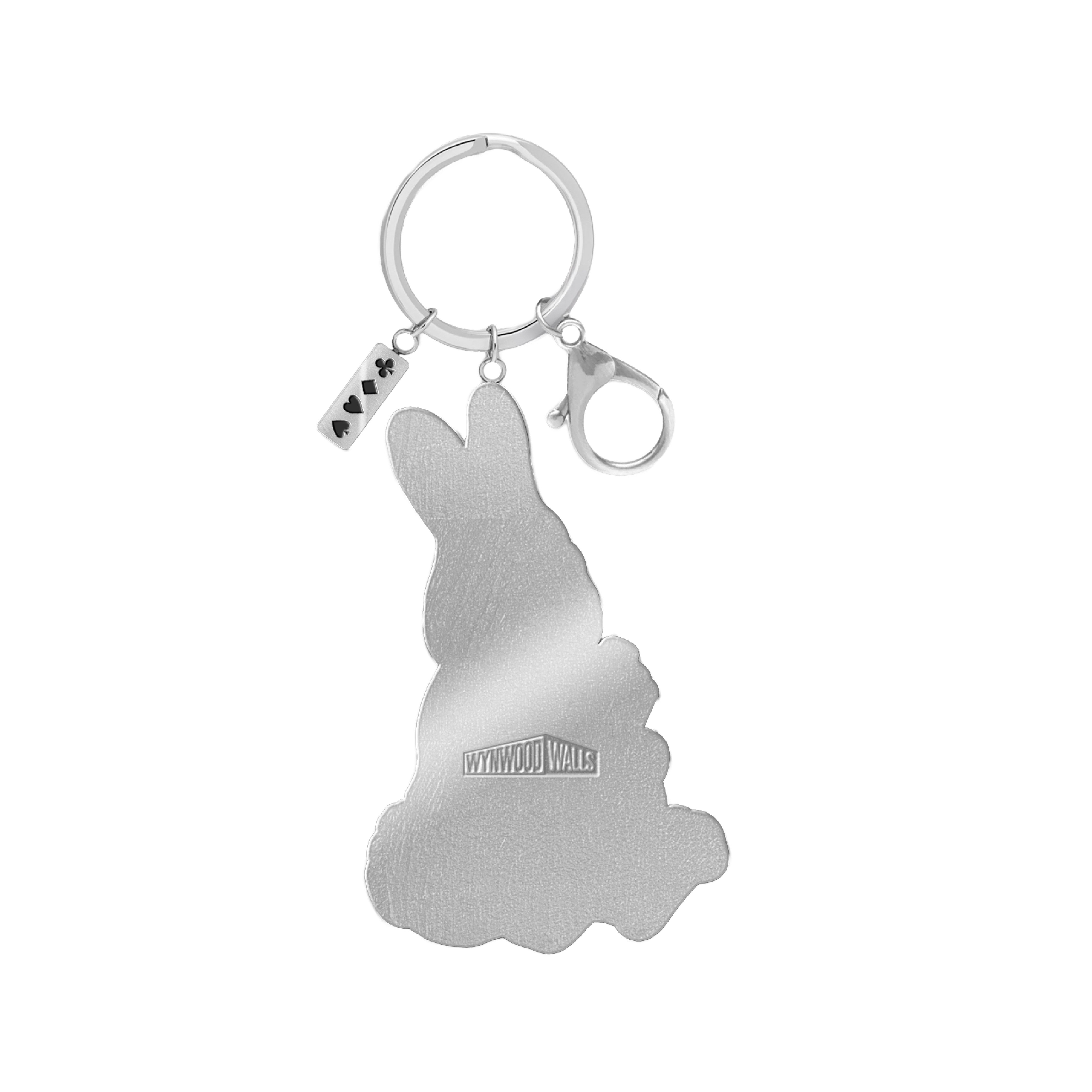 Aiko BUNNY Silver Keychain Secondary image