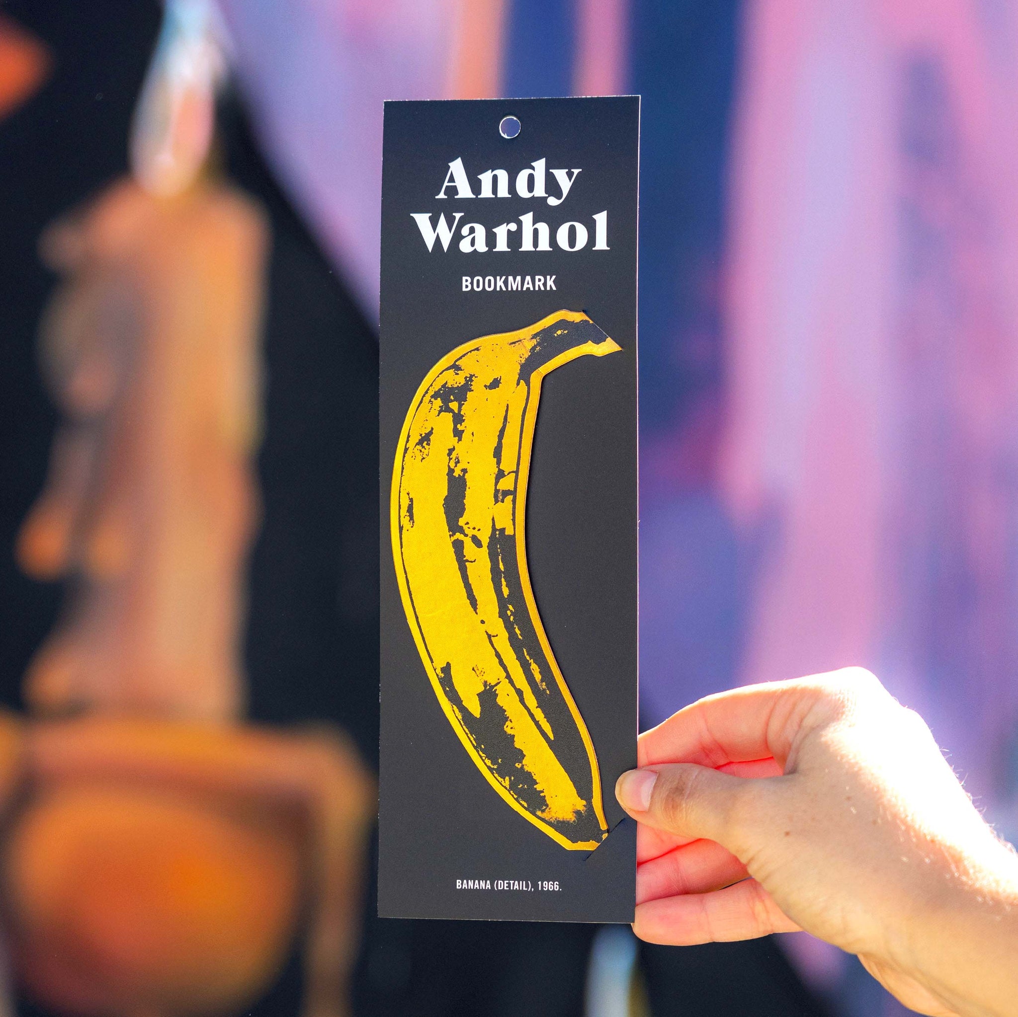 Andy Warhol Banana Shaped Bookmark