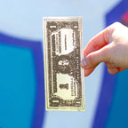 Andy Warhol Dollar Bill Shaped Bookmark
