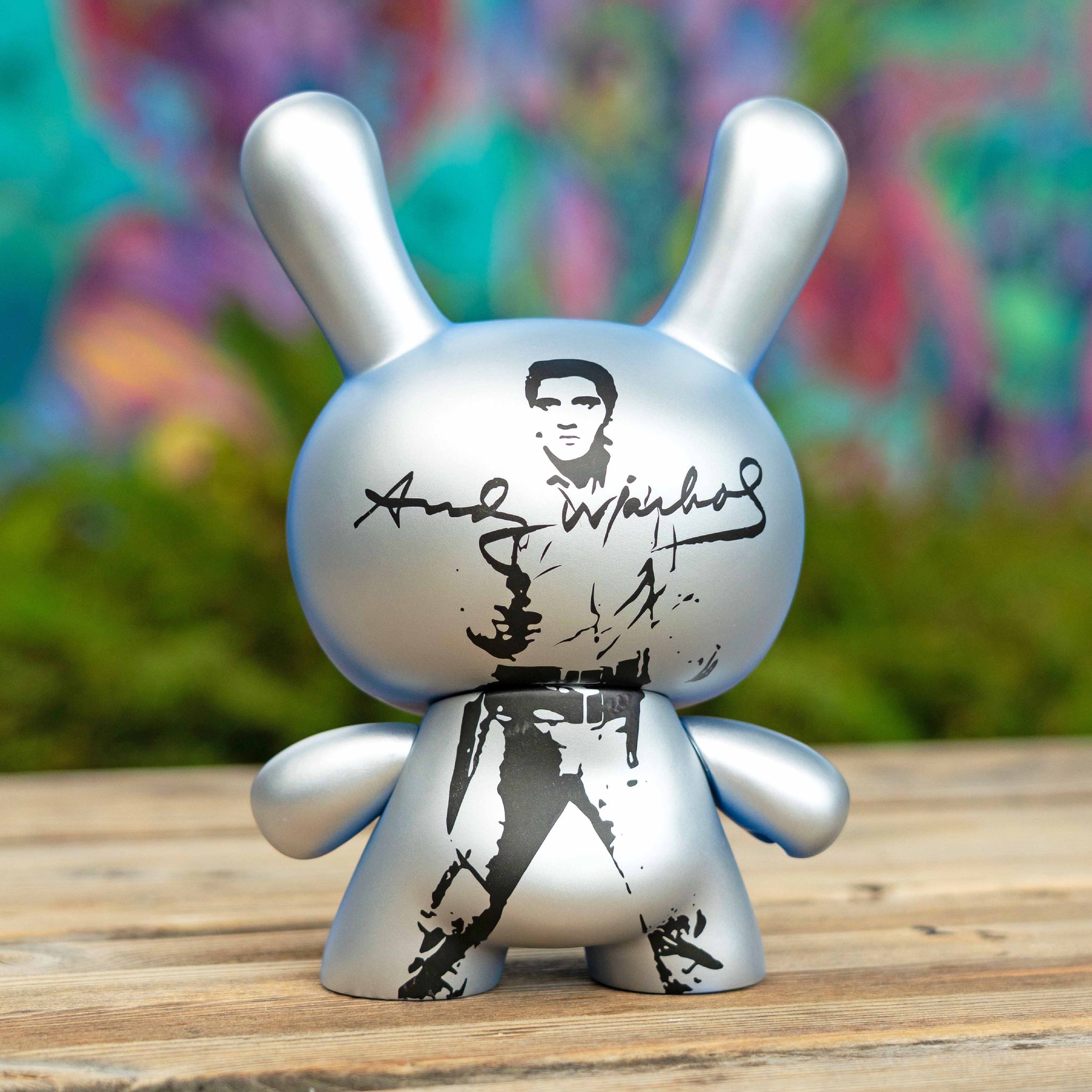Andy Warhol 8” Masterpiece Flaming Star Elvis Dunny Art Figure - Limited Edition