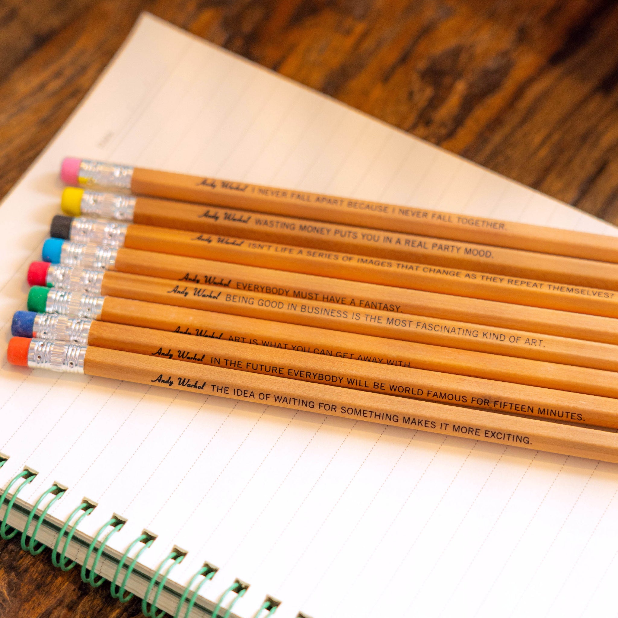 Andy Warhol Philosophy Pencil Set