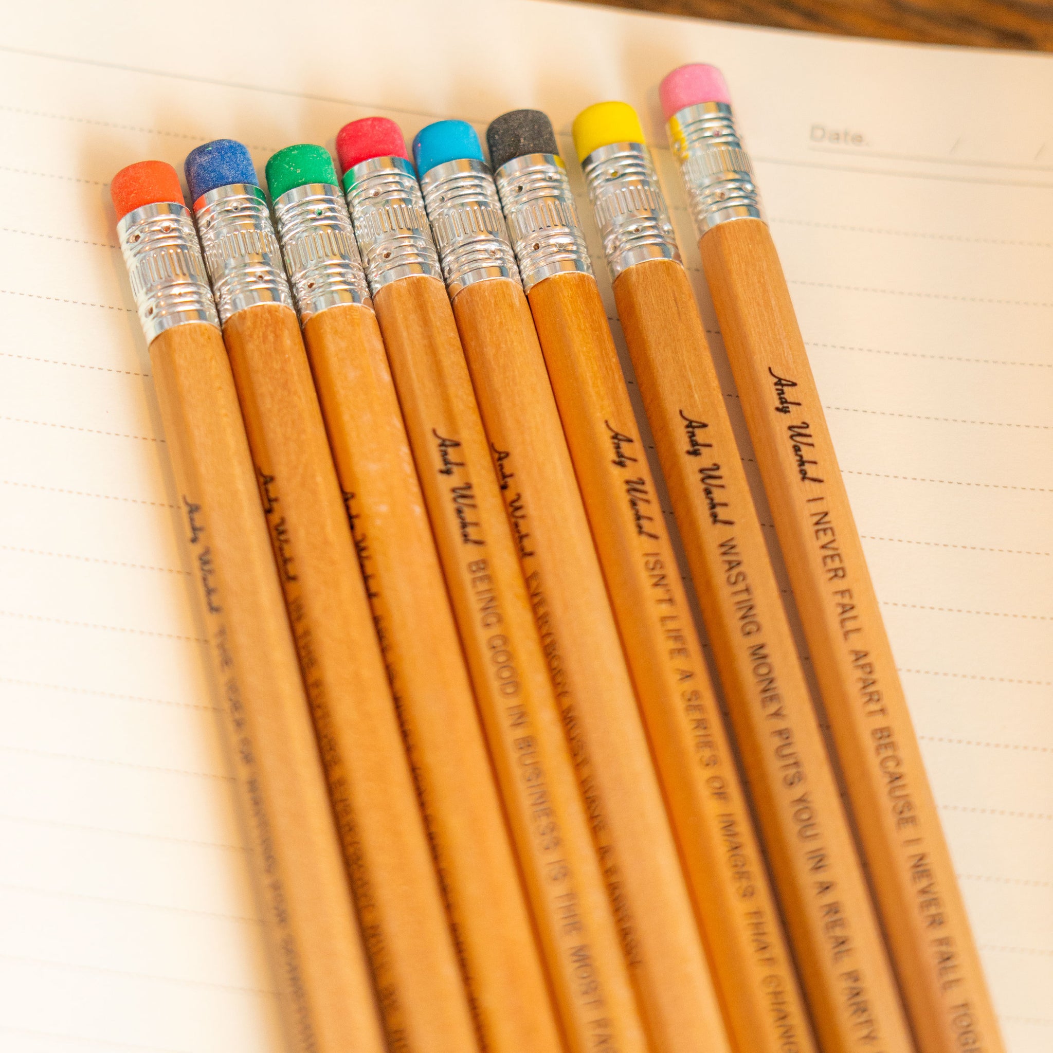 Andy Warhol Philosophy Pencil Set