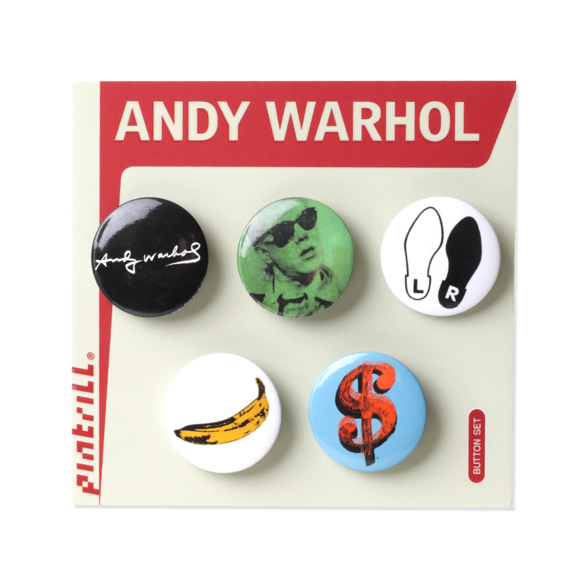 Warhol Variety 5 Button Set Series 1