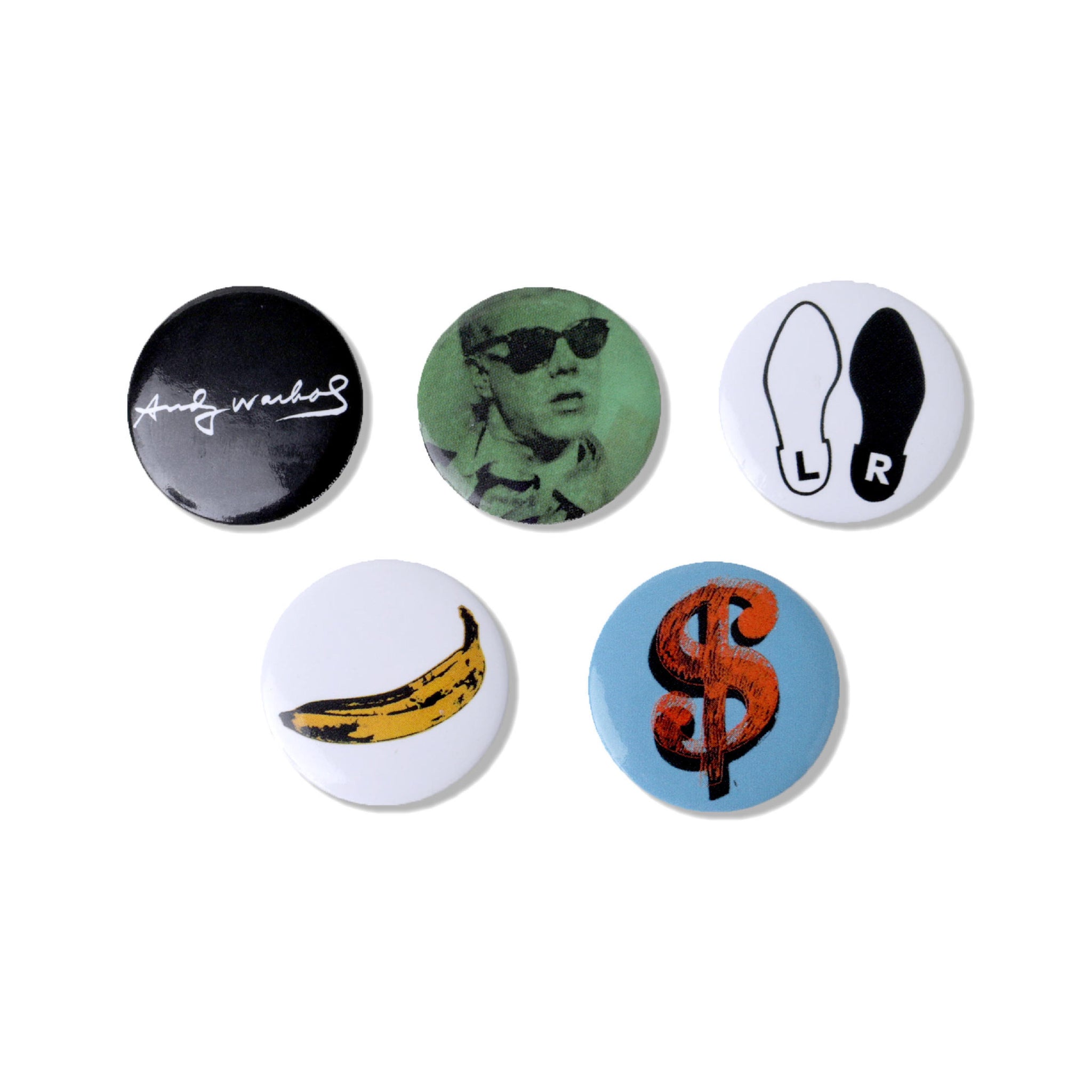 Warhol Variety 5 Button Set Series 1