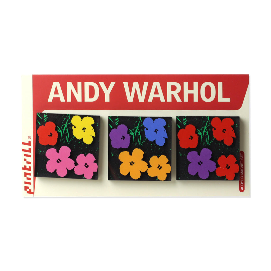 Warhol Flowers Acrylic Magnet Set Series 1