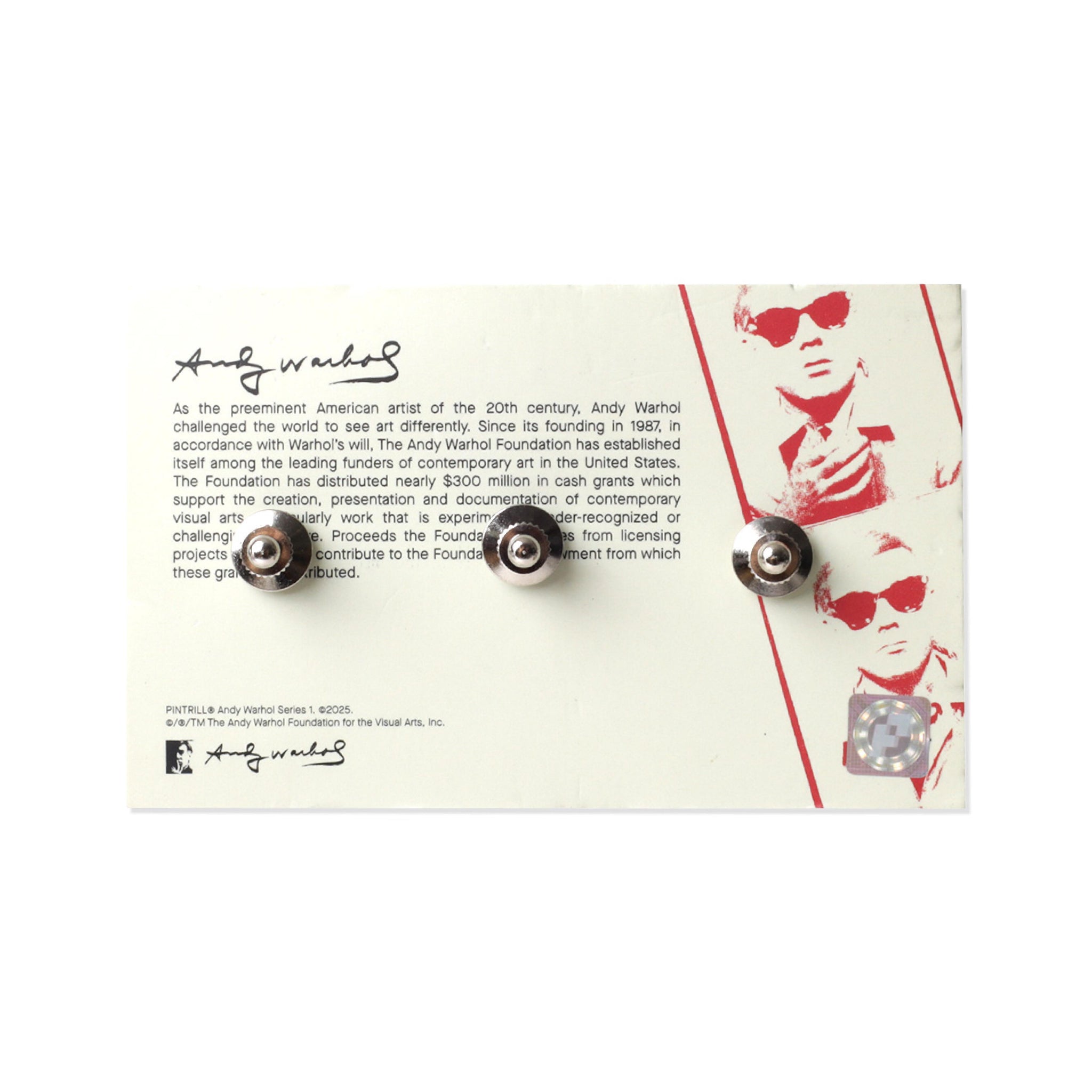Warhol Dollar Sign Pin Set Series 1