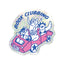 Book Clubbing Sticker
