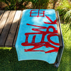 Jean-Michel Basquiat NEW WAVE Jacquard Beach Towel