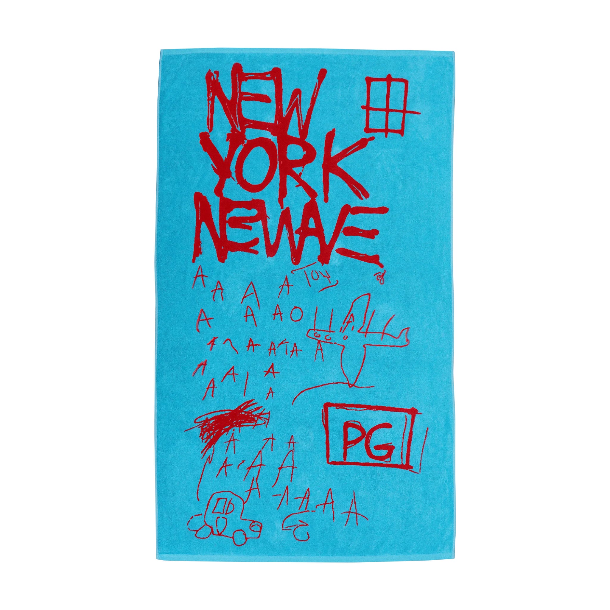 Jean-Michel Basquiat NEW WAVE Jacquard Beach Towel