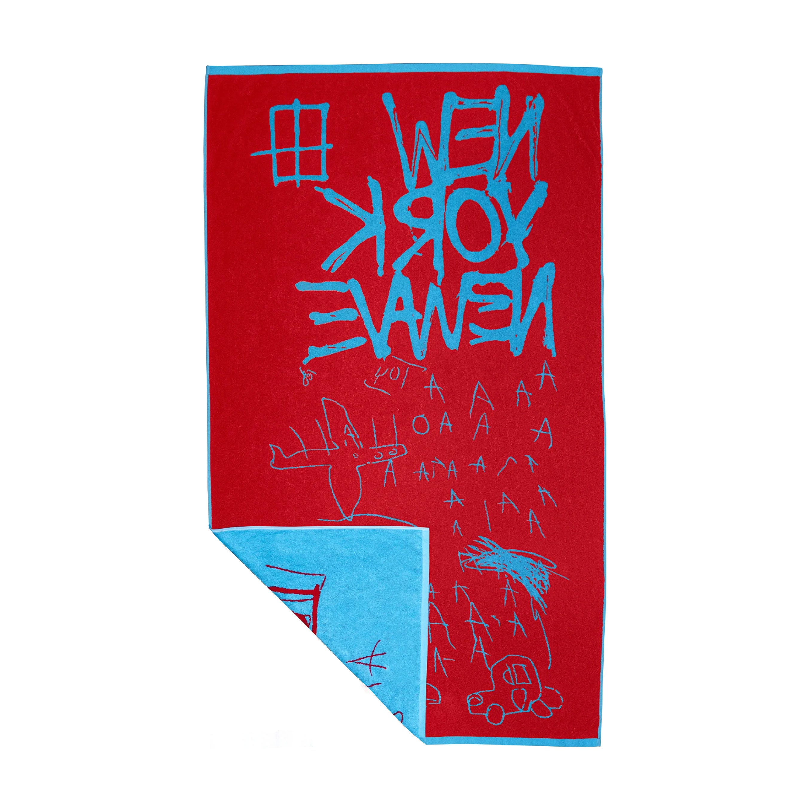 Jean-Michel Basquiat NEW WAVE Jacquard Beach Towel Secondary image