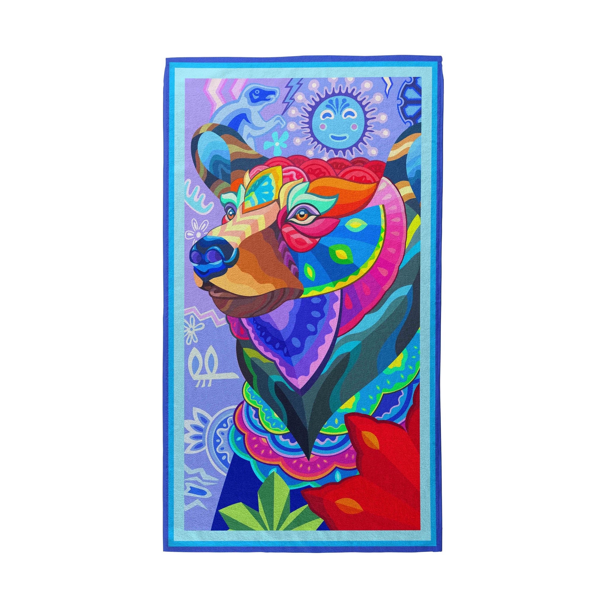Farid Rueda THE FOREST WARRIOR Beach Towel