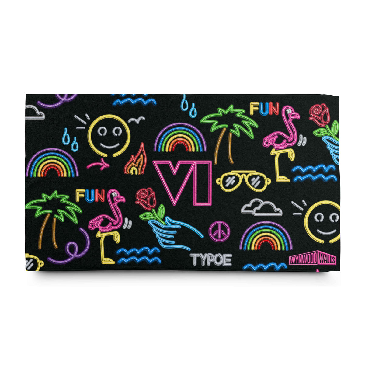 Typoe NEON VICE Beach Towel