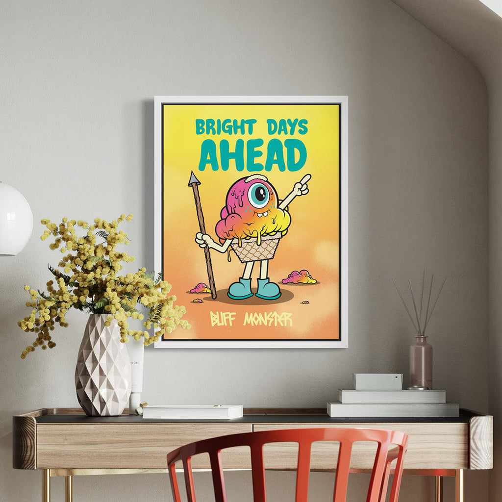 Buff Monster Bright Days Ahead Poster