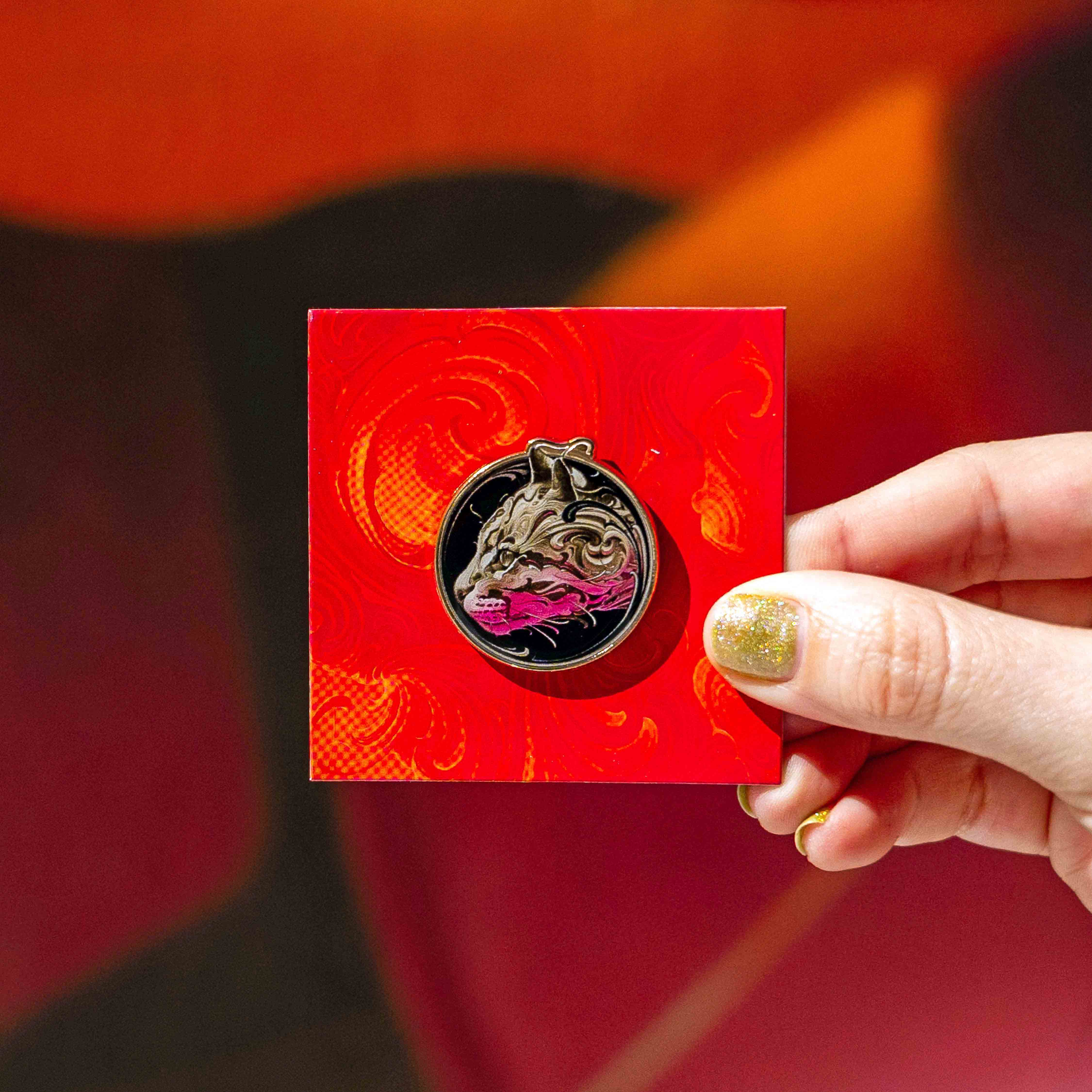 Bublegum ORNAMENTAL OCELOT Pin Secondary image