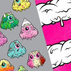 Buff Monster American Flag Print