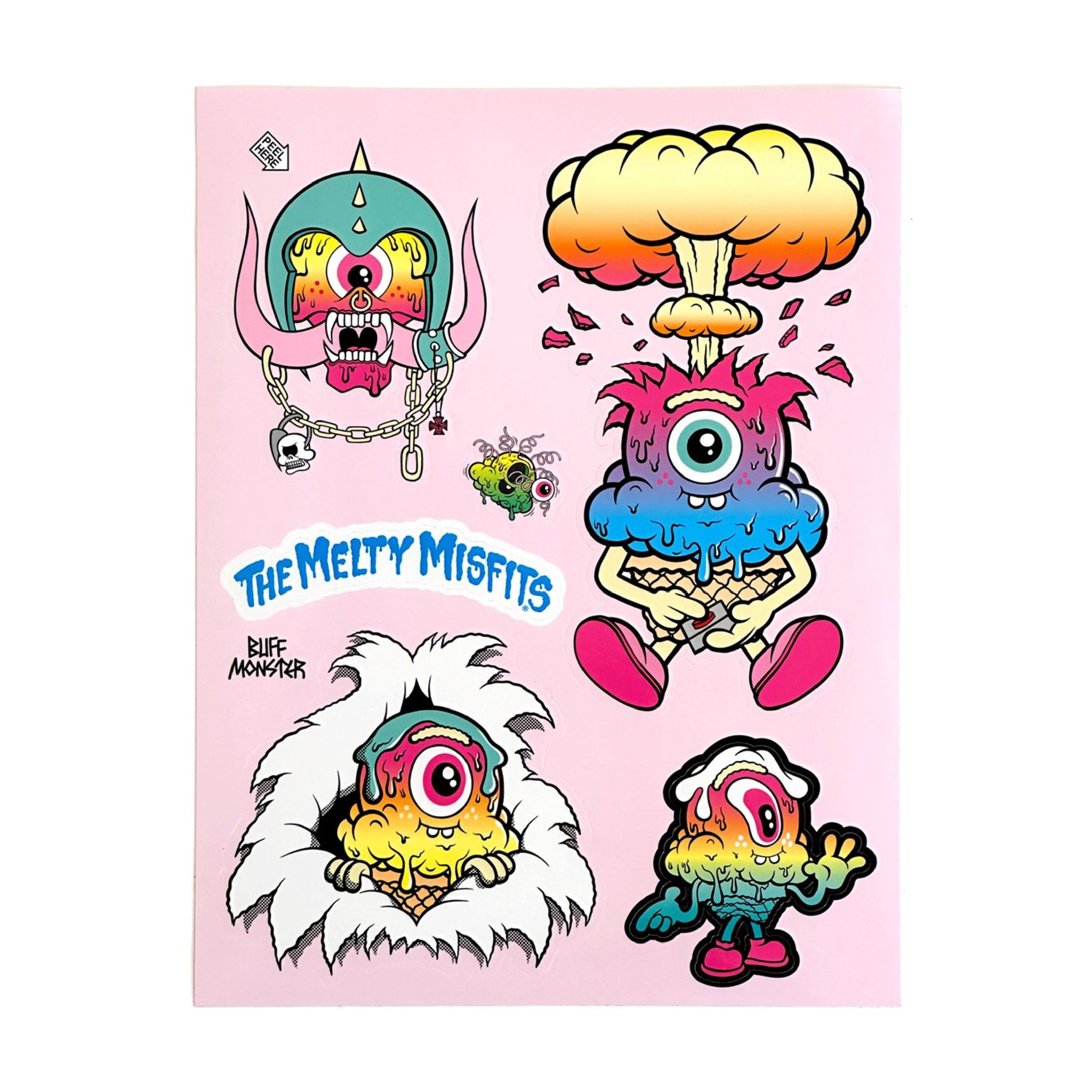 Melty Misfits Sticker Sheets By Buff Monster