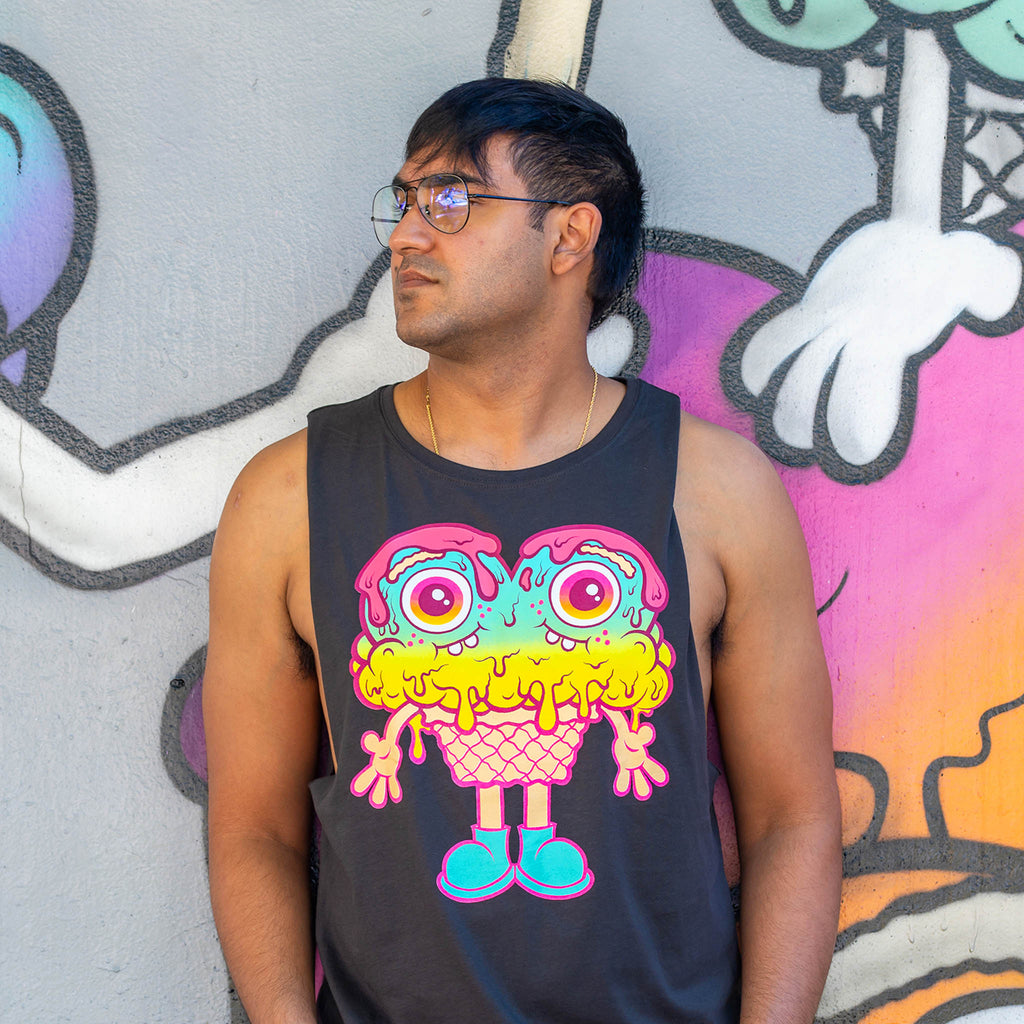 Buff Monster Siamese Sam Gray Tanks