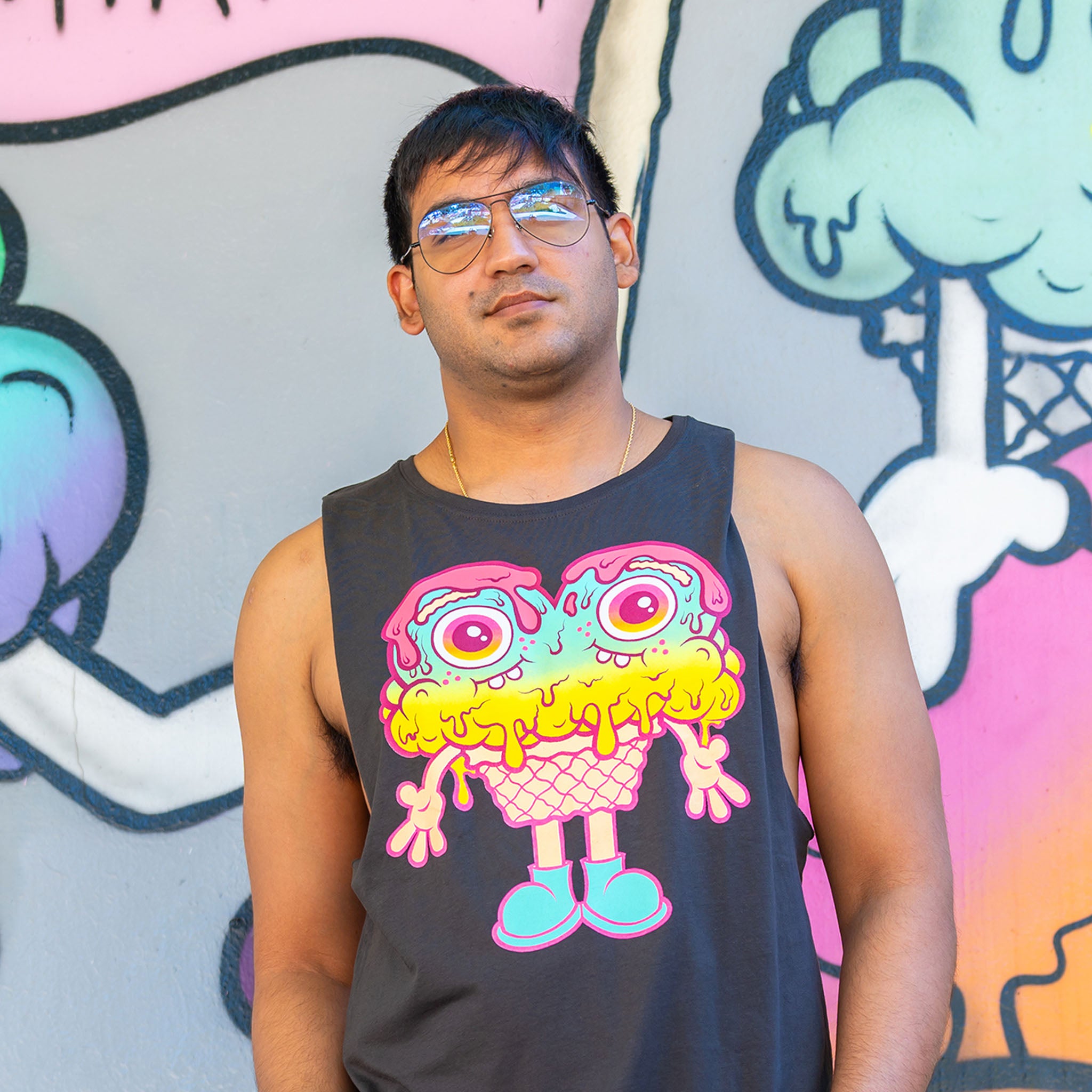 Buff Monster Siamese Sam Gray Tanks