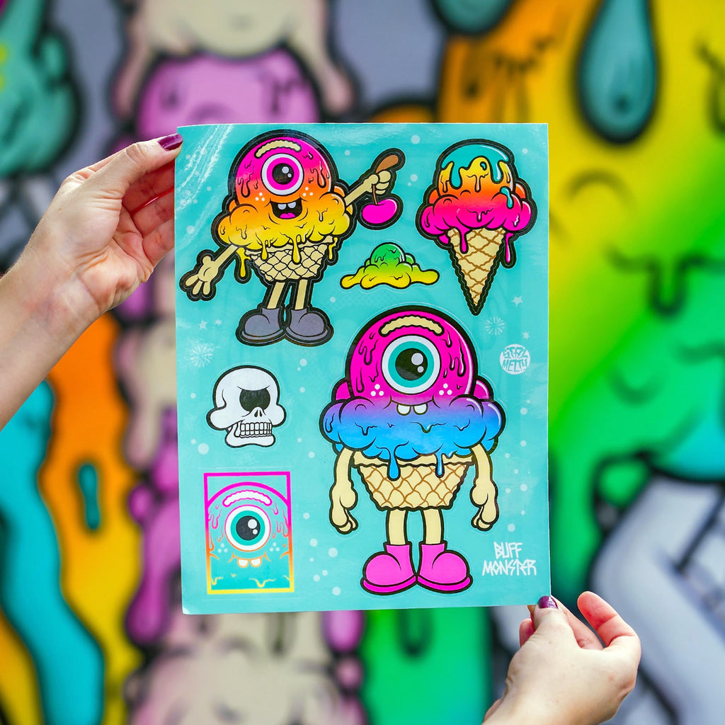 Stay Melty Sticker Sheet by Buff Monster