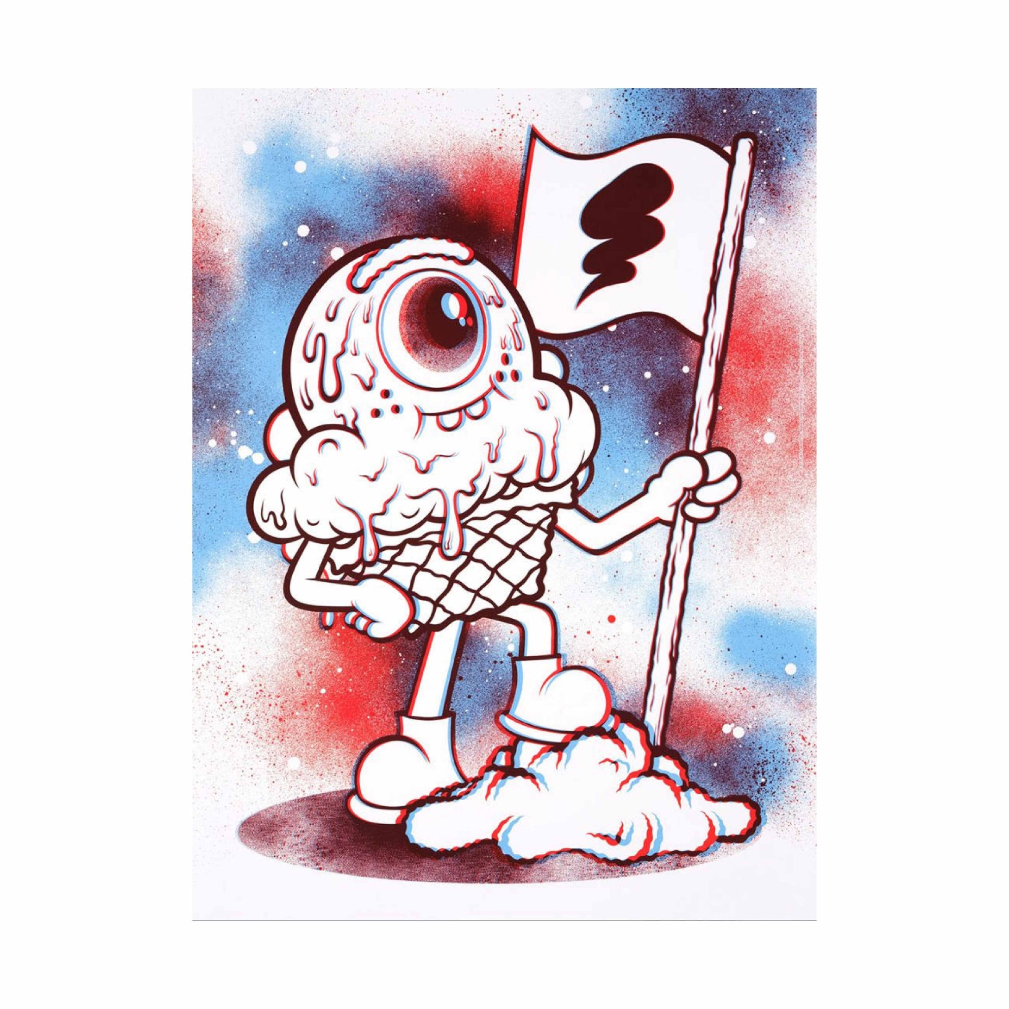 Buff Monster 3D Poster – The Bearer of the Bolt – The Wynwood Walls Shop
