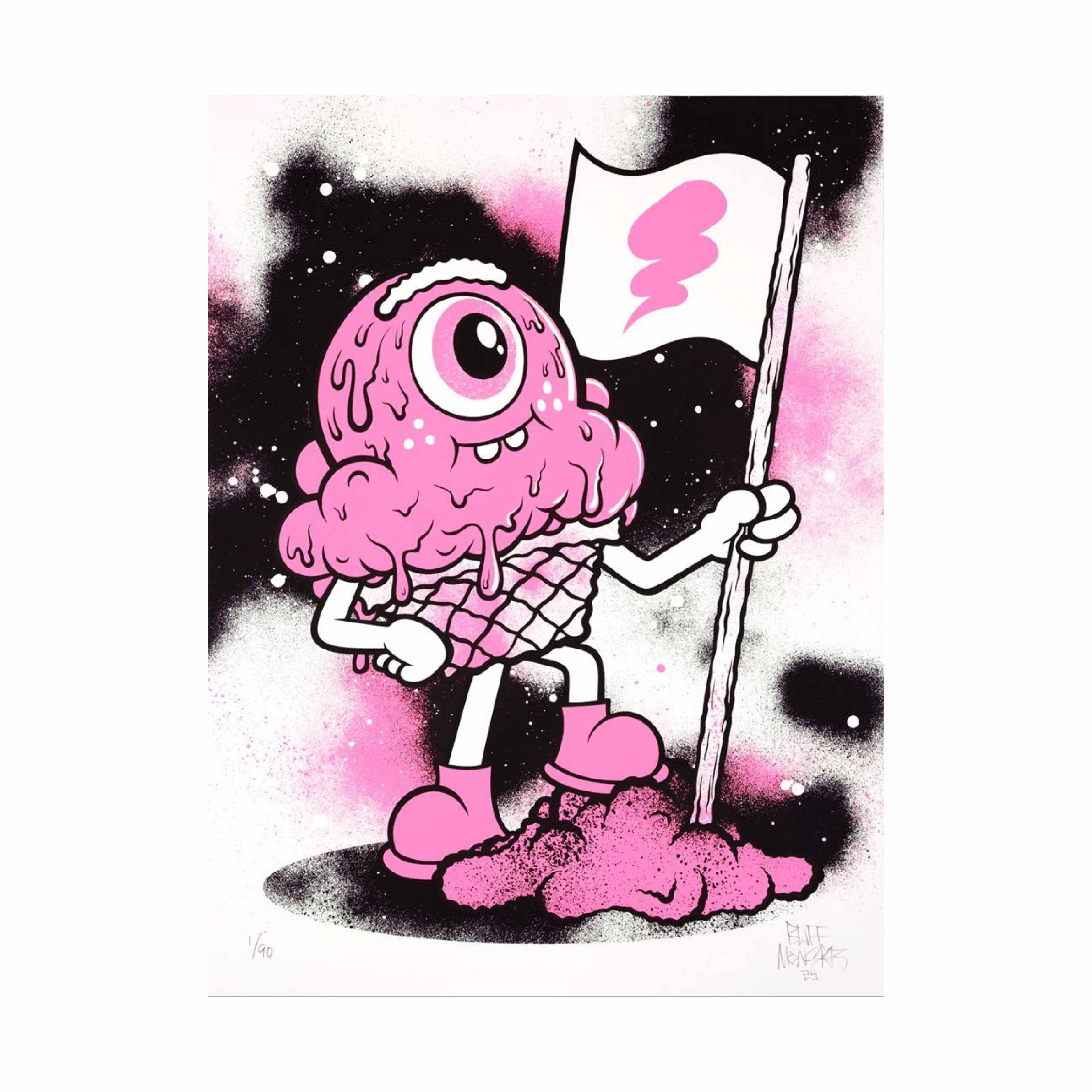 Buff Monster The Bearer of the Bolt Silkscreen Print Main image