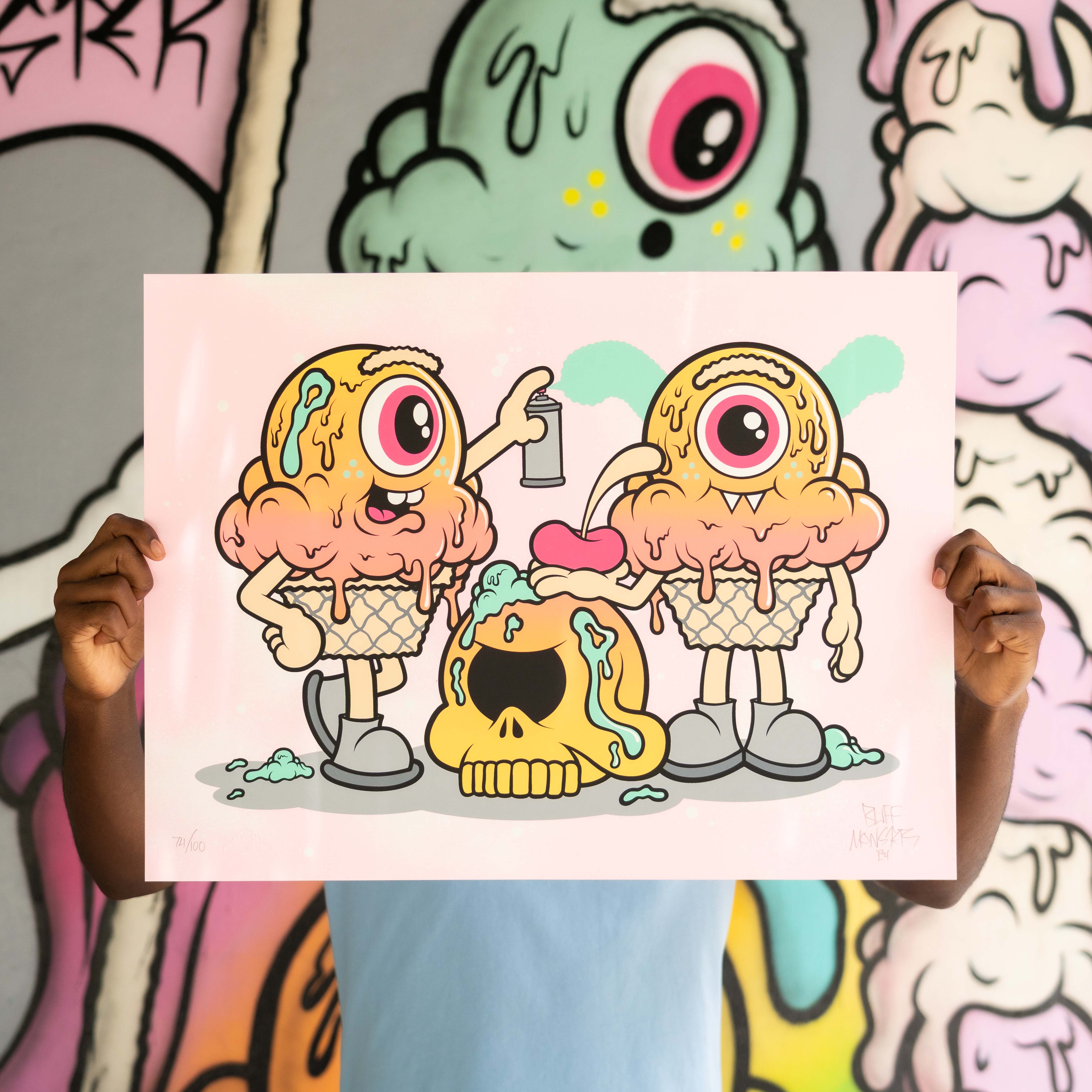 Buff Monster Never Not Melting Print Secondary image