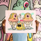 Buff Monster Never Not Melting Print