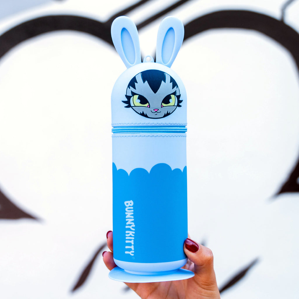 BunnyKitty Blue Pencil Case