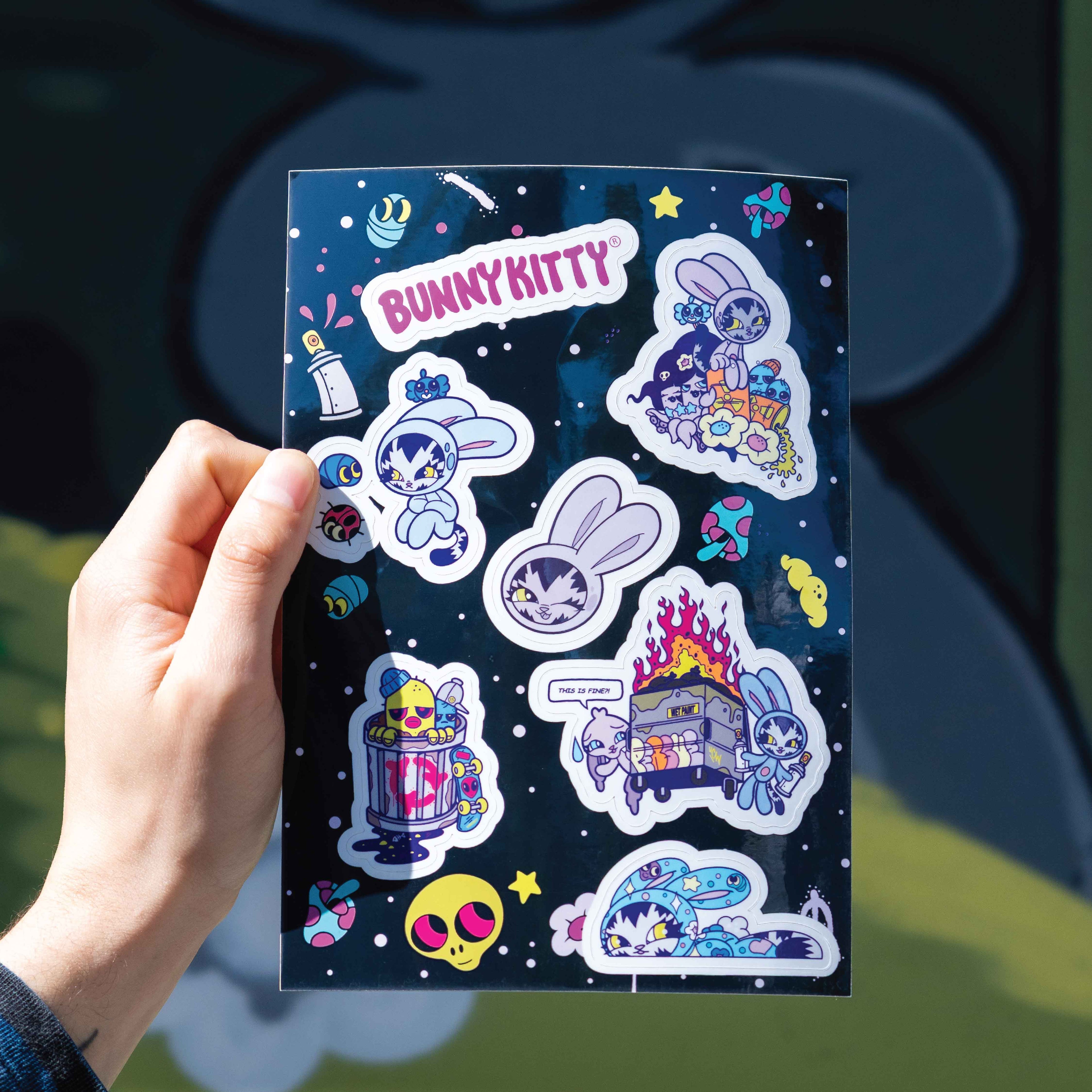 BunnyKitty Sticker Sheet