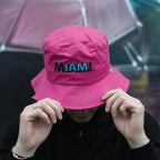 Miami CALLE OCHO Fuchsia Bucket Hat