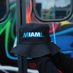 Miami CALLE OCHO Black Bucket Hat