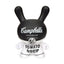 Andy Warhol 8" Campbell's Soup Masterpiece Dunny B&W