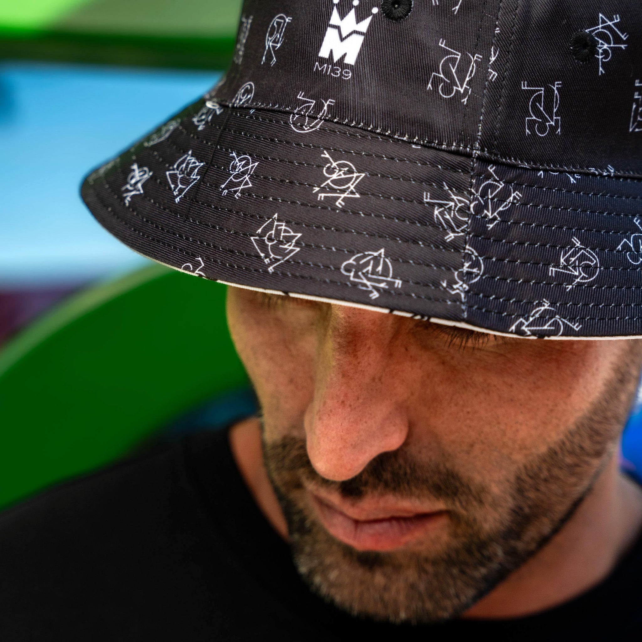 Carlos Mare B-BOY PATTERN Bucket Hat